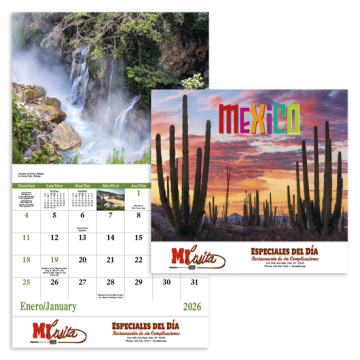 Mexico Appointment Wall Calendar - Stapled
